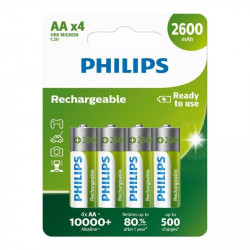 Pack de 4 pilas aa philips...