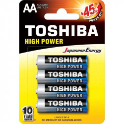 Pack de 4 pilas aa toshiba...
