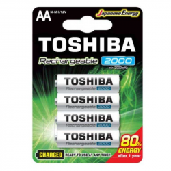 Pack de 4 pilas aa toshiba...