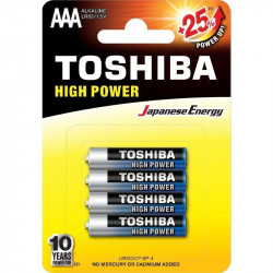 Pack de 4 pilas aaa toshiba...